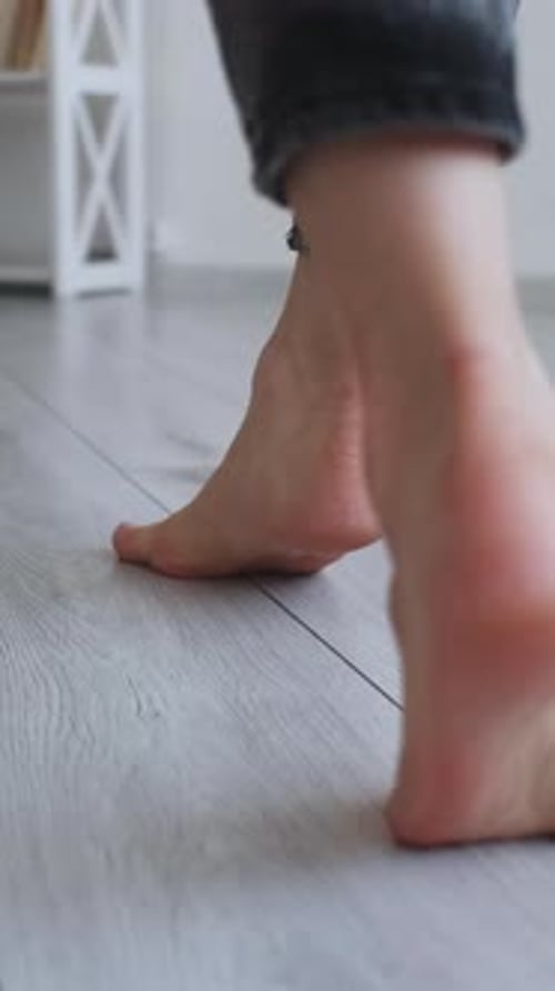 Vertical Floor Heating Home Barefoot Feet Walking