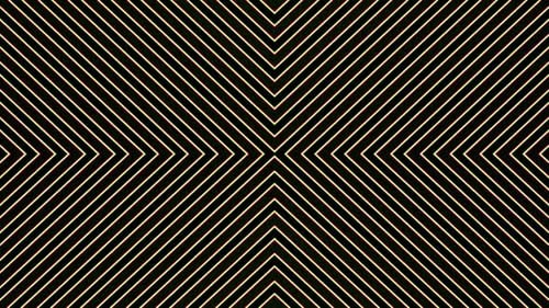 Abstrakte Blumen, geometrisches hypnotisches Formmuster, futuristischer Bewegungshintergrund