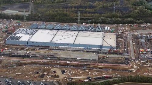 New constructed data center in Farciennes,Belgium. AI infrastructure. Hyperscaler.