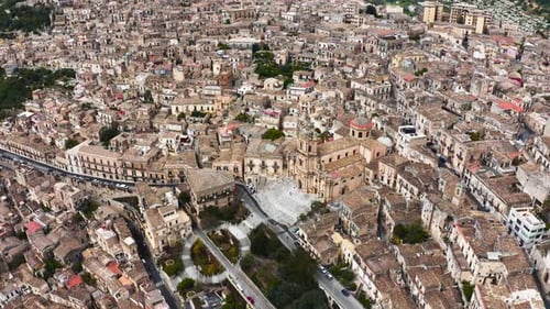 Aerial View Cathedral of Modica