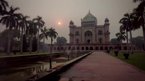 Hyperlapse de la tombe de Safdarjung à Delhi, en Inde