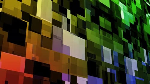 Green Yellow Gradient Tech Motion Background