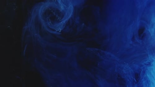 Tintenwassertropfenfarbe Smoke Splash Blue