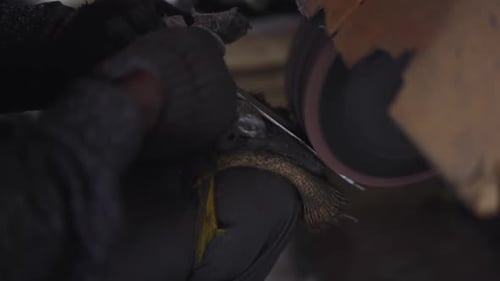 Belt sander to produce cookware