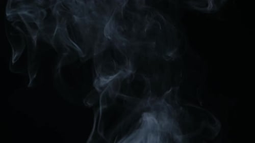 Abstract Smoke Floating on a Black Background