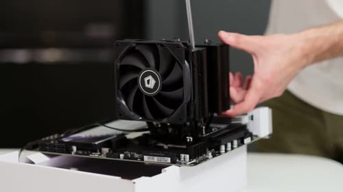 Attaching Cooling Fan to a Computer Motherboard