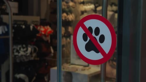Dogs Not Allowed Sign in Red Pets Not Allowed