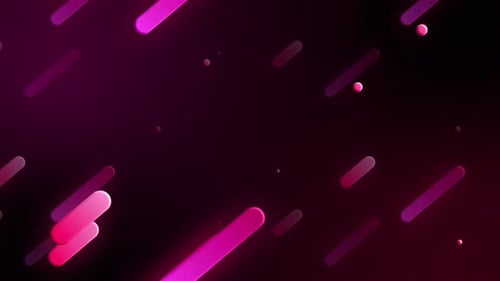 Glowing Abstract Geometric Shapes Moving Background