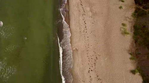 with the drone along the Baltic Sea coast on the peninsula Darß