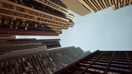 Vídeo vertical de la arquitectura urbana moderna