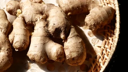 Close Up of Gingers on Chopping Board