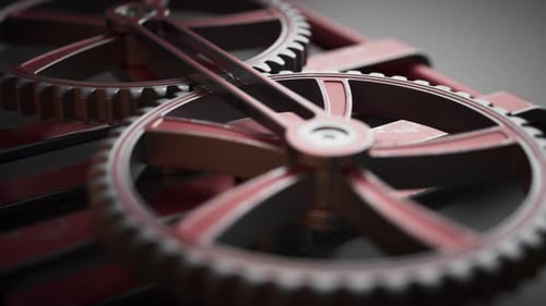 Loop-Animation zweier Getriebemechanismen