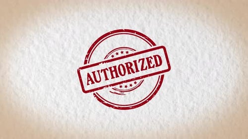 Authorized Stamp Style Word
