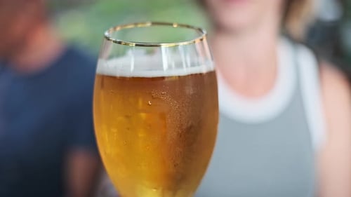 Refreshing Beer on a Warm Day