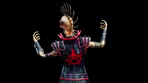 Punk Skeleton VJ Loop