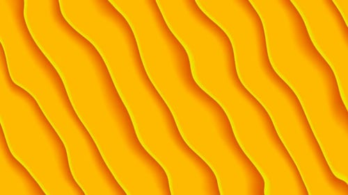 Yellow Wave Lines Background.