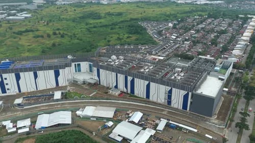 Desenvolvimento de data center hiperescaler moderno em Jacarta, Indonésia