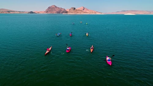 Overhead Recreational Kayaking on the Sea