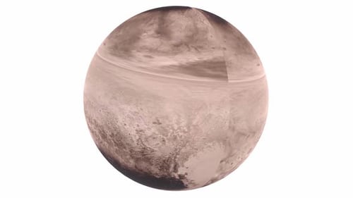 Detailed View of Mars Surface