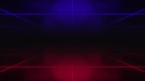 80s Retro Futuristic Sci Fi Seamless Loop. Retrowave Neon Lights Animation Background V7