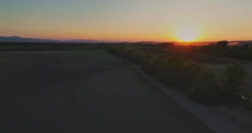 Mountain Landscape During Sunset Beautiful View