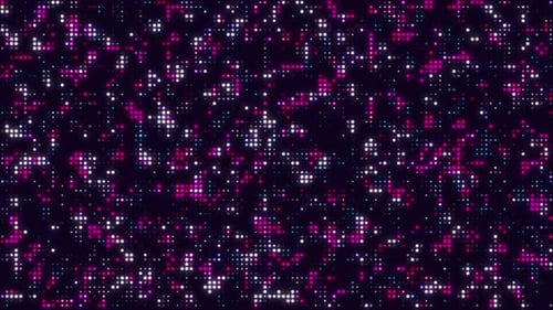 Animated Digital Pixels Grid Tech Background Loop