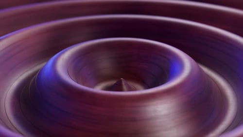 Wooden Texture Morphing Dynamically Generating Pulsating Concentric Ripples Reminiscent of Sound