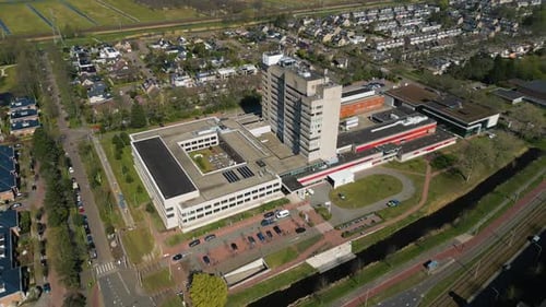 Aerial View of Modern Hospital and Residential Surroundings - HMC Antoniushove