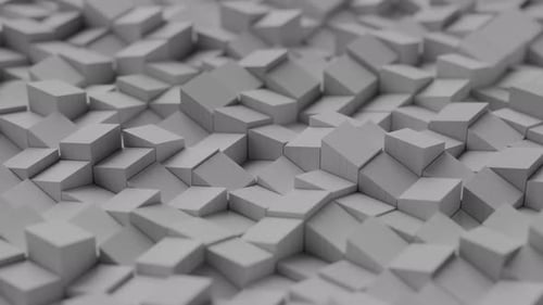 Abstract Gray Geometric Pattern in Motion
