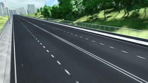 Empty desert road