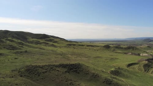 A drone pan over Hayden Park, Lakewood, Colorado.