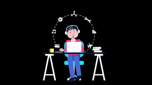 Customer Service, Support Or Call Center On Alpha Channel