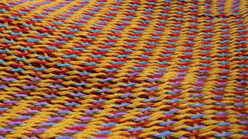 Colorful Woven Fabric Texture
