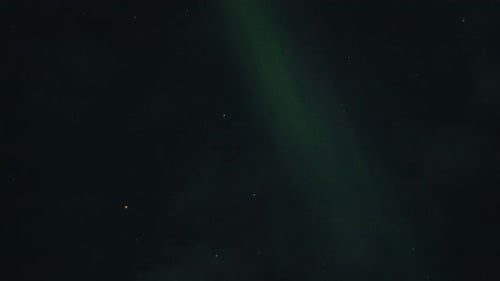 Aurora borealis, natural, real speed footage