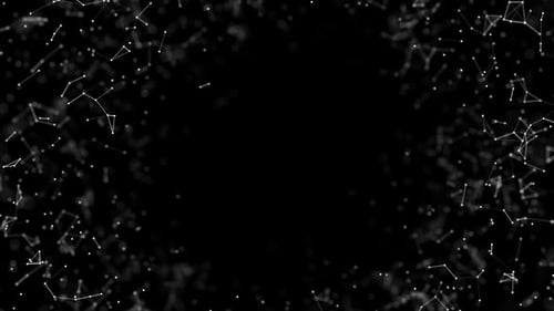 Futuristic network connections pulsing with dynamic energy