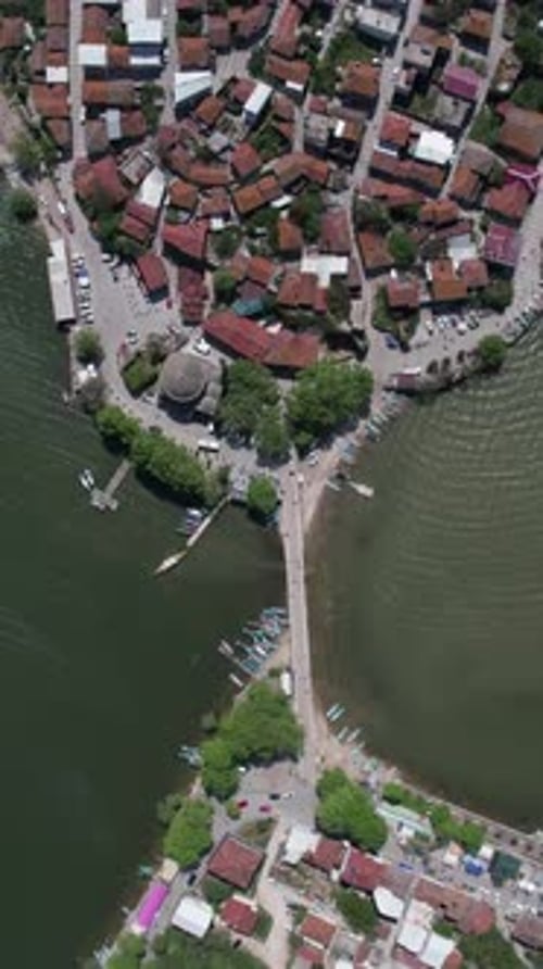 Drone View Bursa Golyazi Settlement