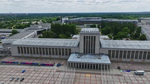 Aerial view of Messe Berlin , Germany