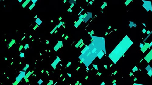 Abstract arrow background. A business arrow down to up animation 4k.