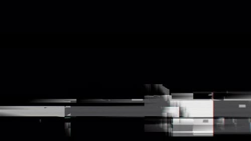 Colleción de corrupción: un fondo negro digital con un rápido efecto de transición distorsionante