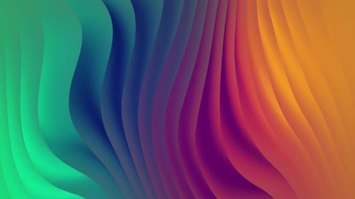 Fond de vagues rose et orange moderne 3D