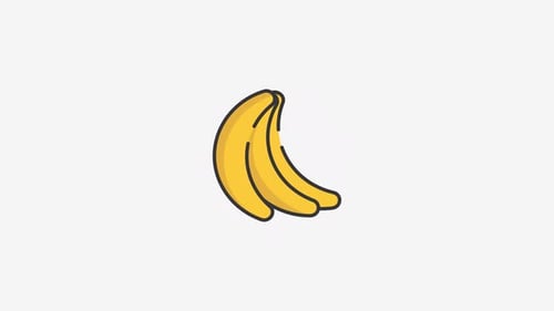 Bananen-Symbolanimation
