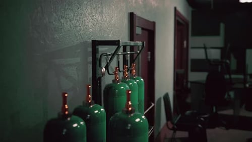 Old Oxygen Tank in the Factory