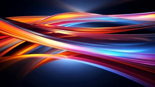 Abstract vibrant flowing ribbons (2)