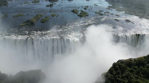Aerial View of Victoria Falls, Zimbabwe