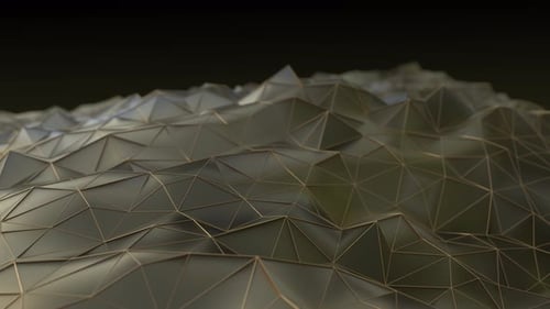 Evolving Abstract Gold Geometric Background