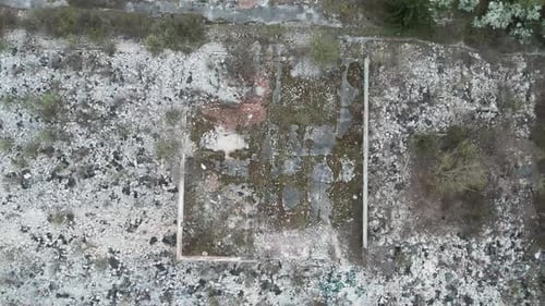 Aerial View Of A Destroyed Building After The War In Sarajevo, Bosnia And Herzegovina V5