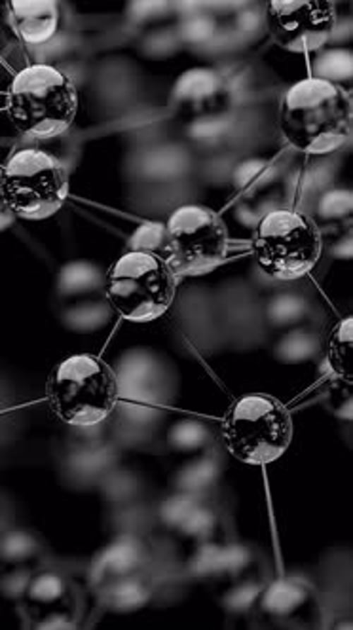 Abstract Geometric Network of Spheres Background Animation