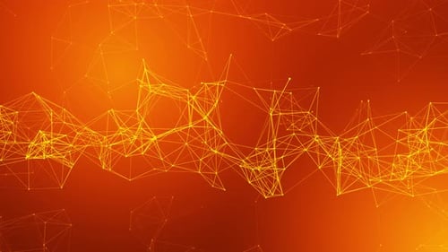 Golden Plexus Technology Network Background Loop V4