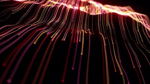 Fiber optic Global Connection network Ai line circuit technology Data Transfer abstract 5g back