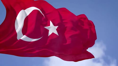 Die Türkei schwenkt schnell Flagge